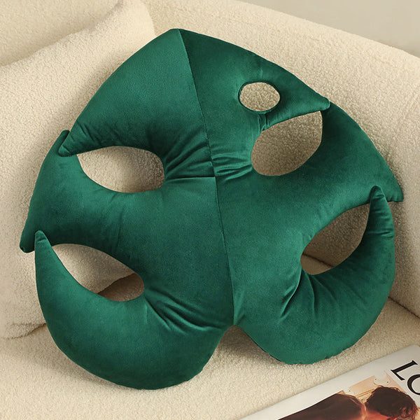 Green Leaf Plush Pillows